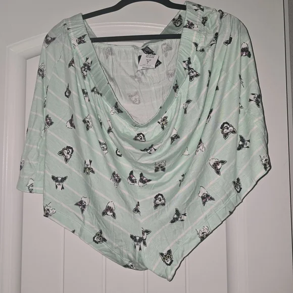 Torrid Mint Green Top And Bottom Set with Dog Pattern - Picture 6 of 6